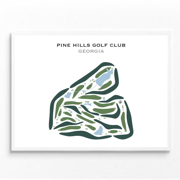 Pine Hills Golf Club, Georgia - Printed Golf Courses