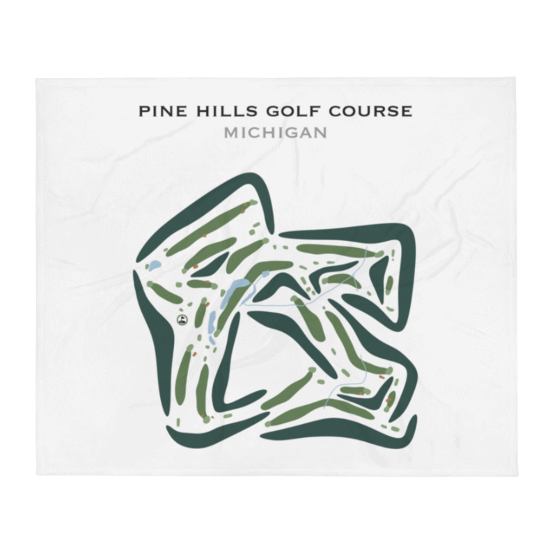 Pine Hills Golf Course, Michigan - Printed Golf Courses