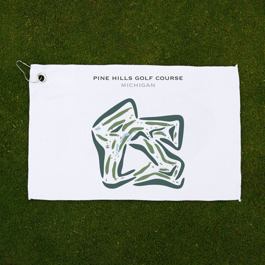 Pine Hills Golf Course, Michigan - Printed Golf Courses