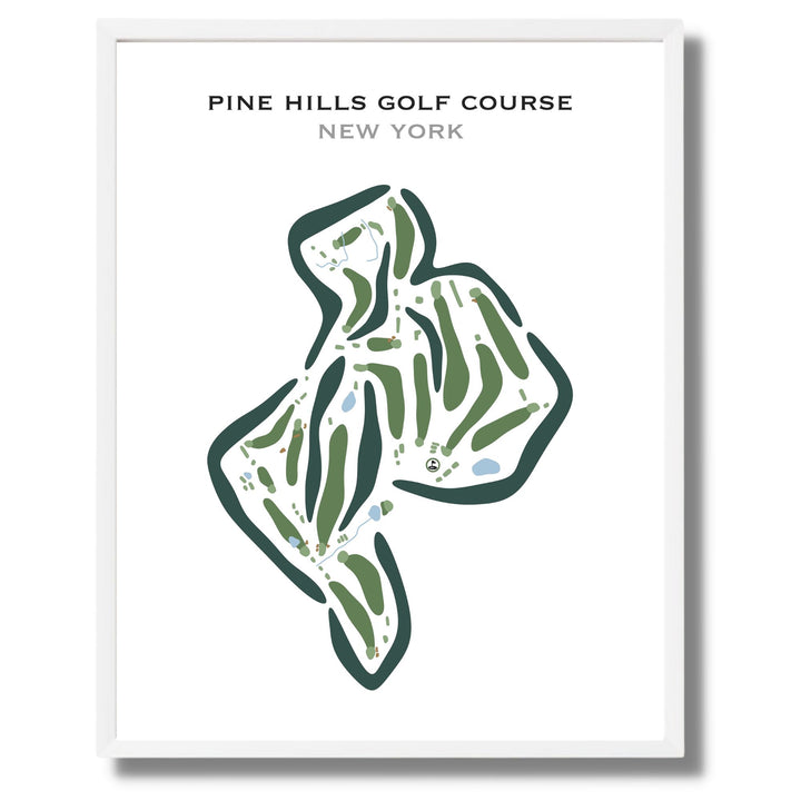 Pine Hills Golf Course, New York - Printed Golf Courses