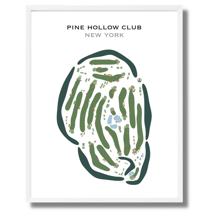 Pine Hollow Club, New York - Printed Golf Courses