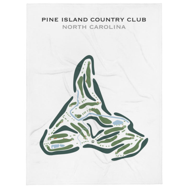 Pine Island Country Club, North Carolina - Printed Golf Course