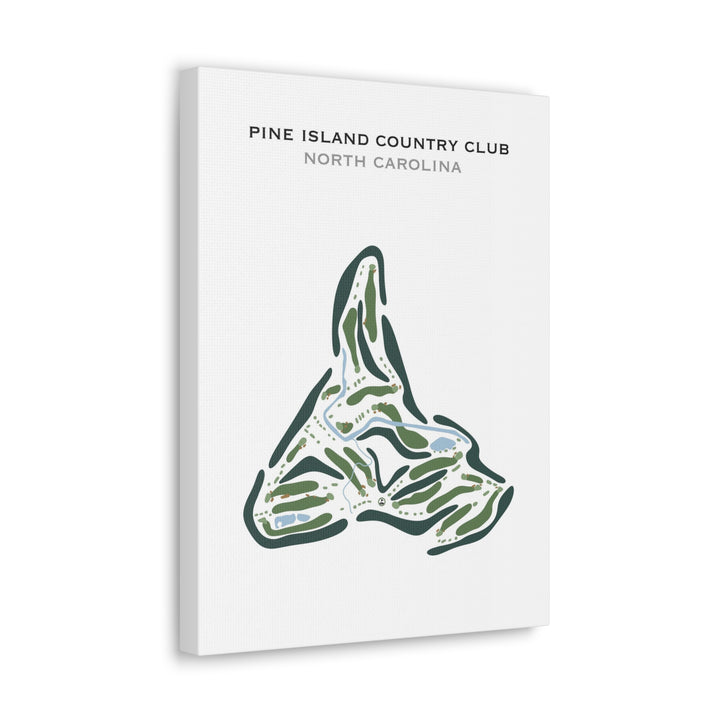 Pine Island Country Club, North Carolina - Printed Golf Course