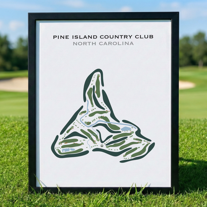 Pine Island Country Club, North Carolina - Printed Golf Course