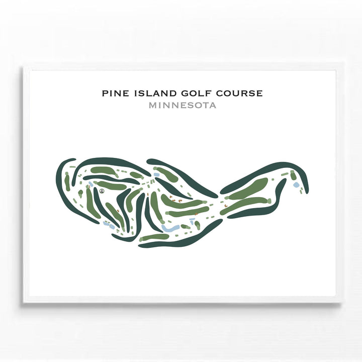 Pine Island Golf Course, Minnesota - Printed Golf Courses