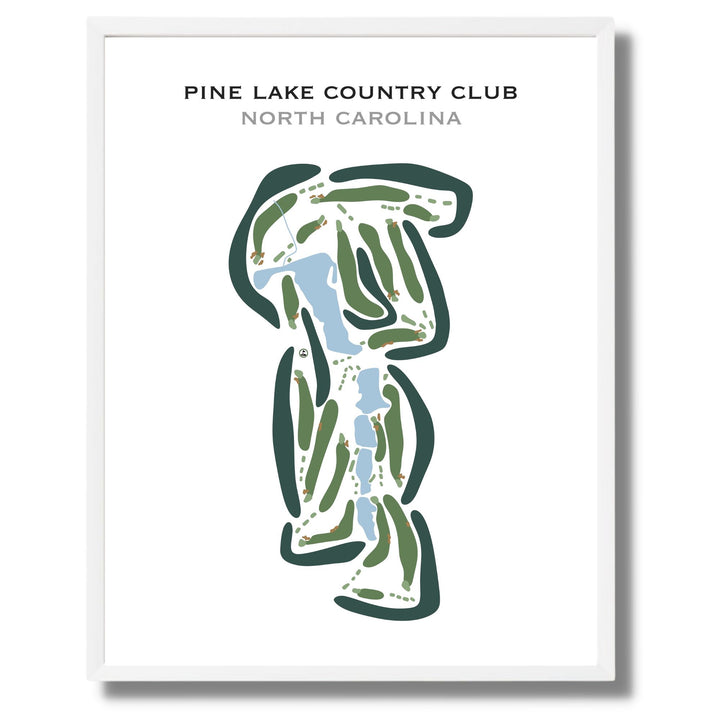 Pine Lake Country Club, North Carolina - Printed Golf Courses