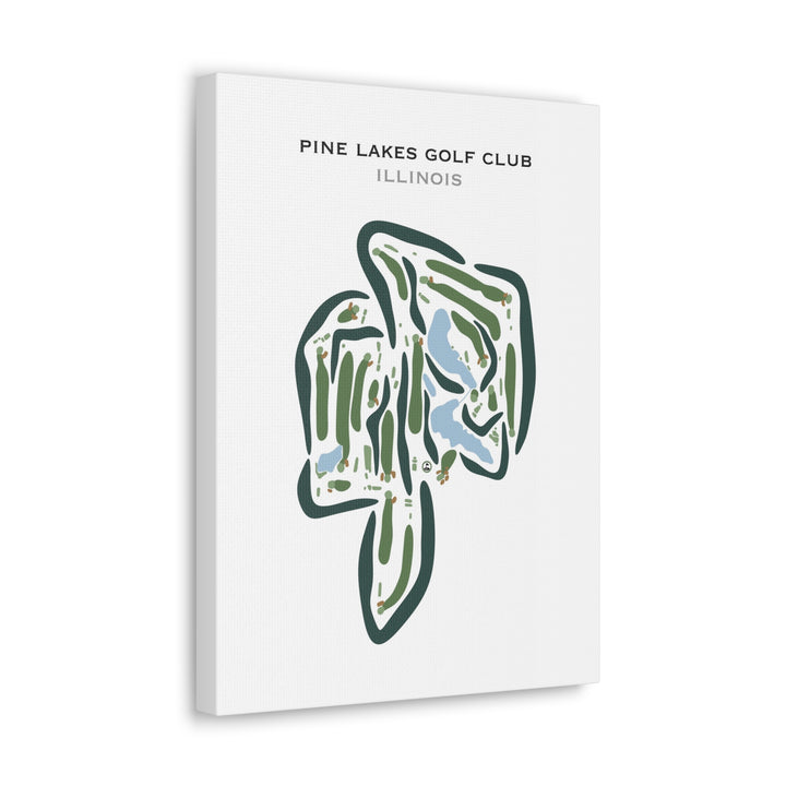 Pine Lakes Golf Club, Illinois - Printed Golf Courses