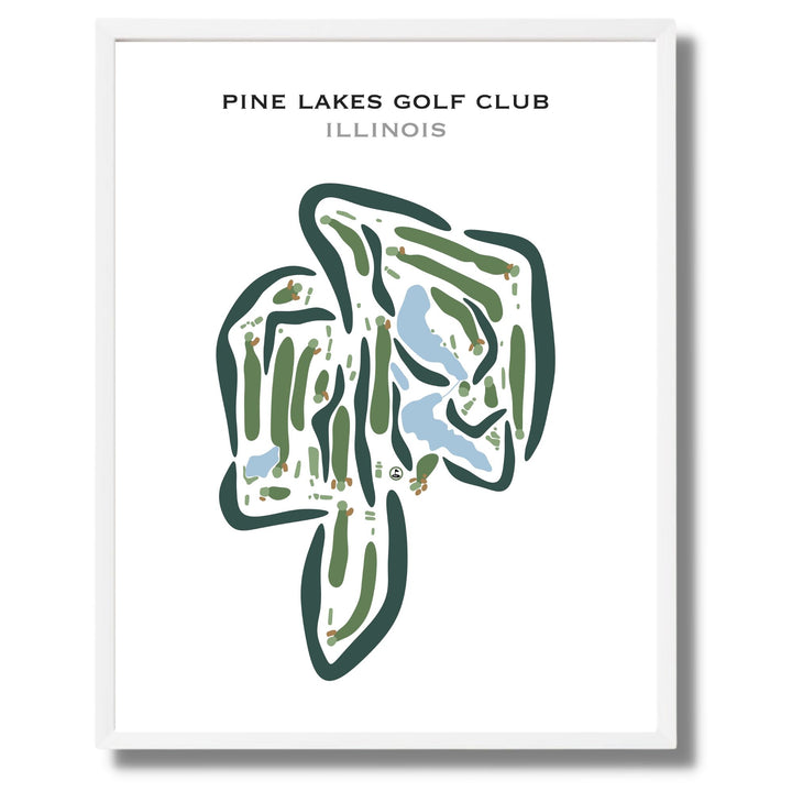 Pine Lakes Golf Club, Illinois - Printed Golf Courses