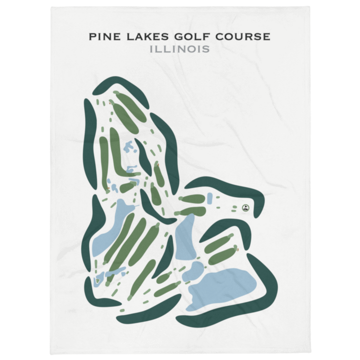 Pine Lakes Golf Course, Herrin, Illinois - Printed Golf Courses
