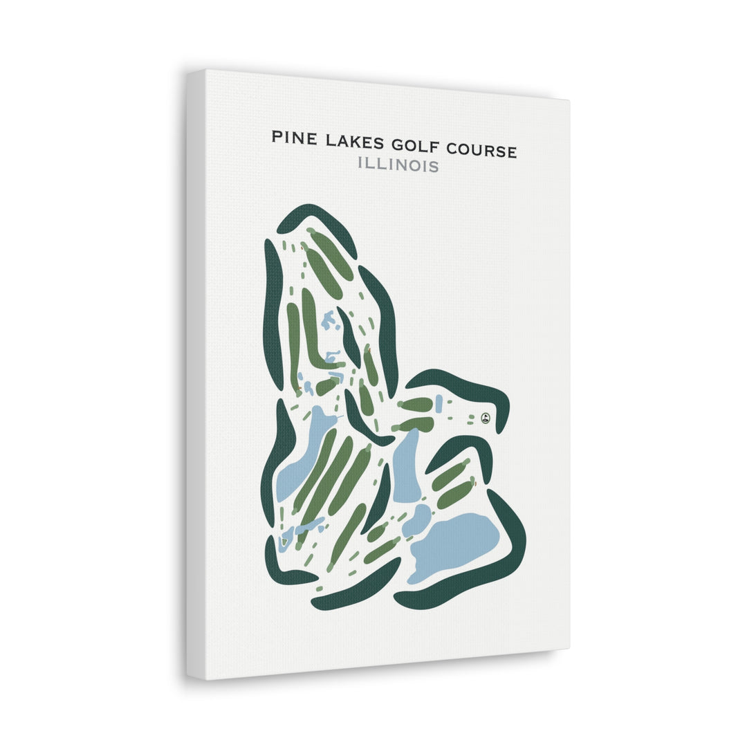 Pine Lakes Golf Course, Herrin, Illinois - Printed Golf Courses