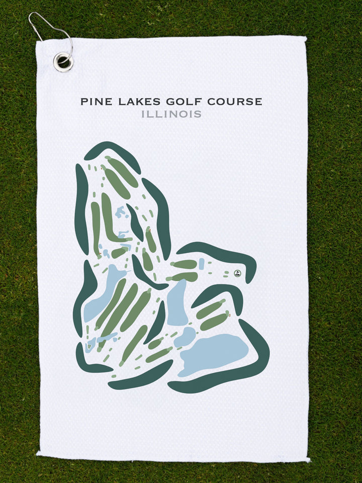 Pine Lakes Golf Course, Herrin, Illinois - Printed Golf Courses