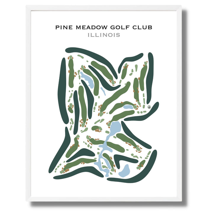 Pine Meadow Golf Club, Illinois - Printed Golf Courses