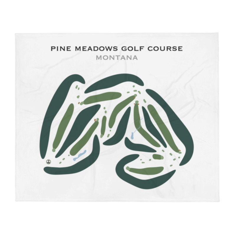 Pine Meadows Golf Course, Montana - Printed Golf Courses