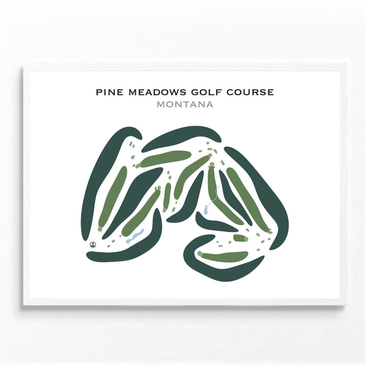 Pine Meadows Golf Course, Montana - Printed Golf Courses