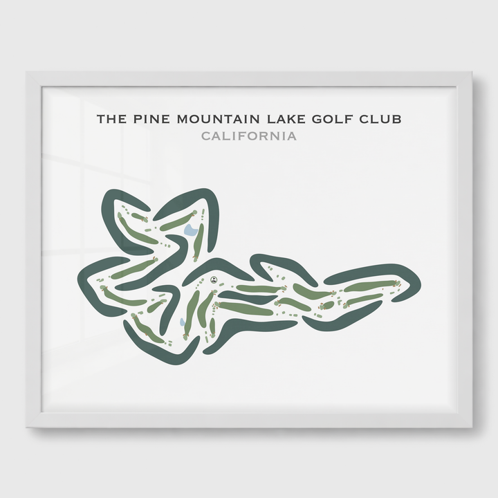 The Pine Mountain Lake Golf Club, California - Printed Golf Courses
