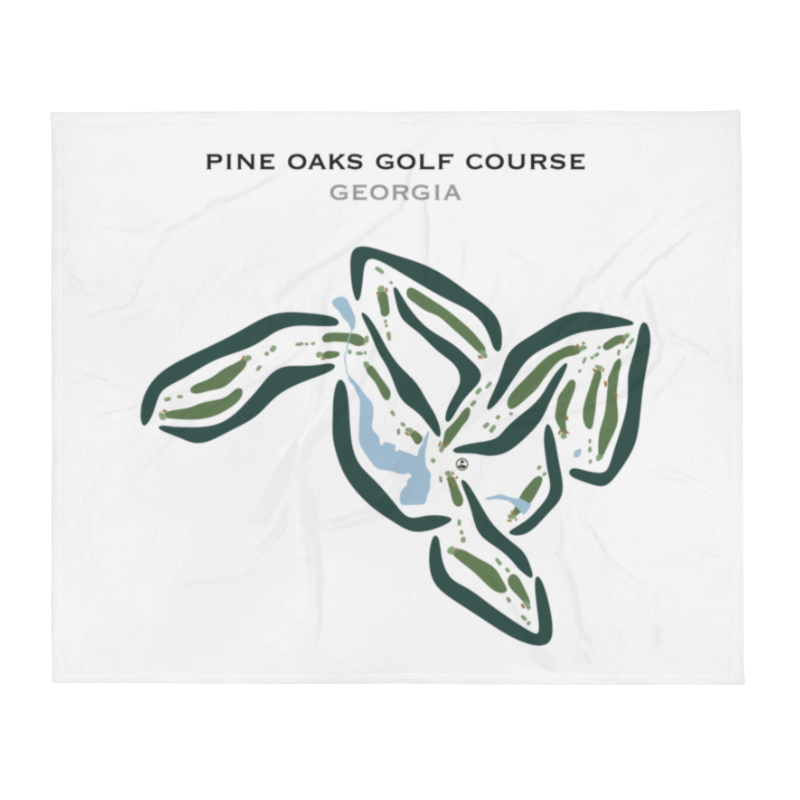 Pine Oaks Golf Course, Georgia - Printed Golf Courses