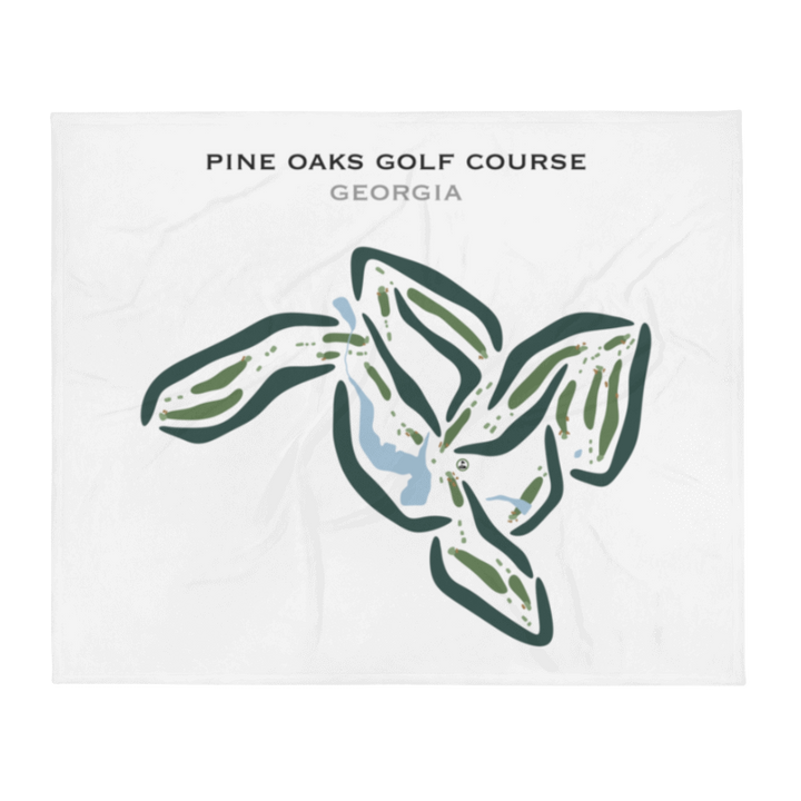 Pine Oaks Golf Course, Georgia - Printed Golf Courses