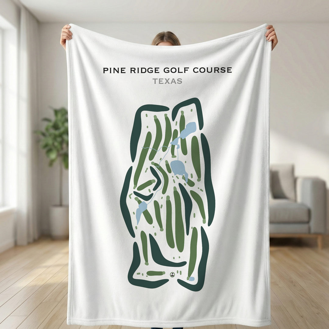 Pine Ridge Golf Course, Texas - Printed Golf Courses