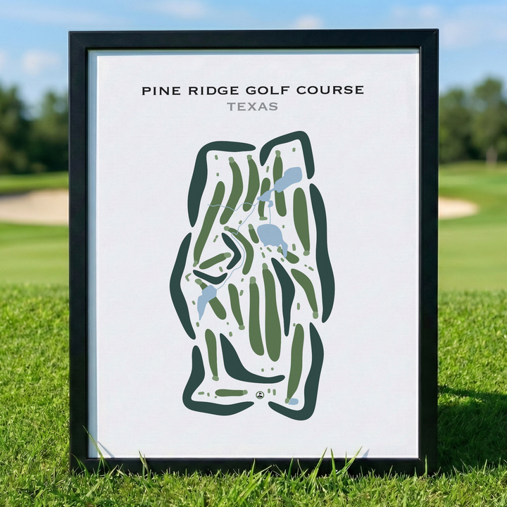Pine Ridge Golf Course, Texas - Printed Golf Courses