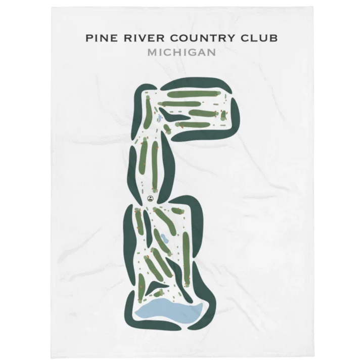 Pine River Country Club, Alma, Michigan - Printed Golf Courses