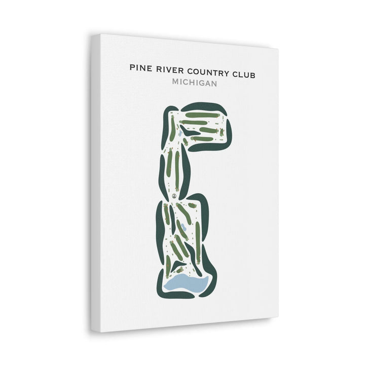 Pine River Country Club, Alma, Michigan - Printed Golf Courses