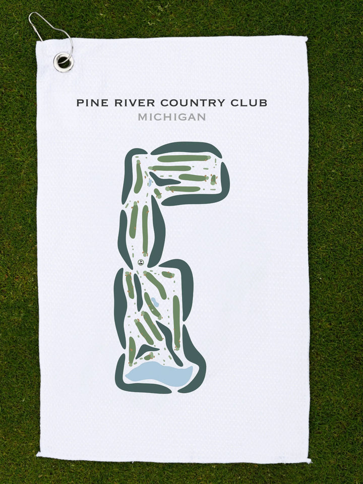Pine River Country Club, Alma, Michigan - Printed Golf Courses