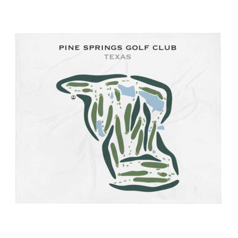 Pine Springs Golf Club, Texas - Printed Golf Courses