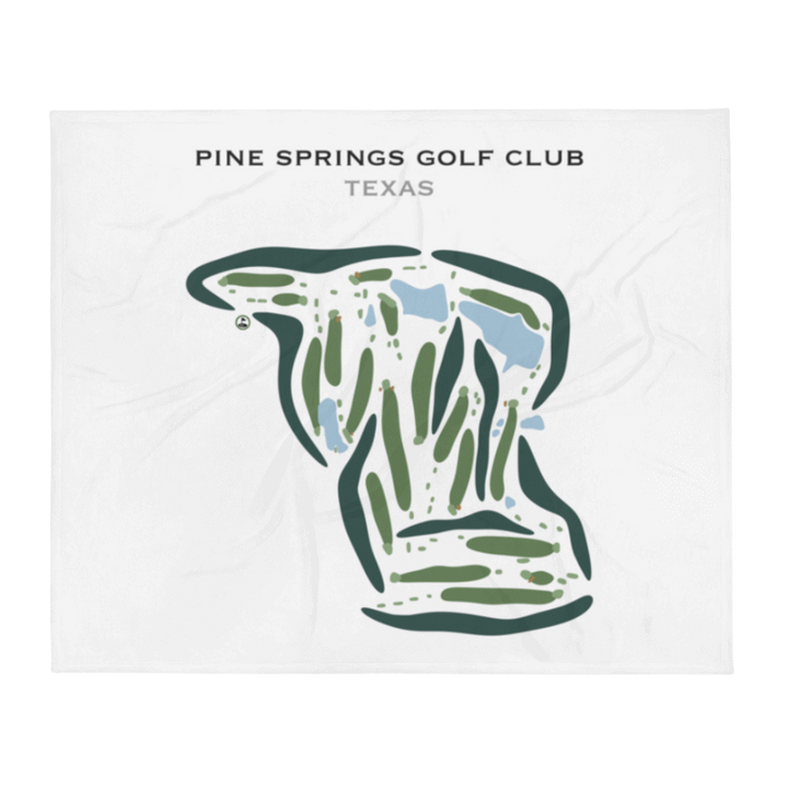 Pine Springs Golf Club, Texas - Printed Golf Courses