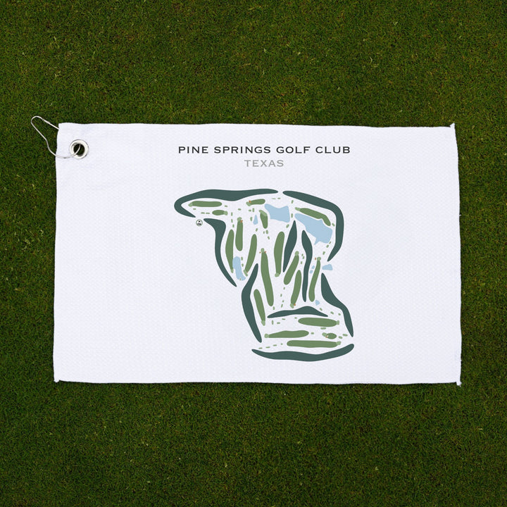 Pine Springs Golf Club, Texas - Printed Golf Courses