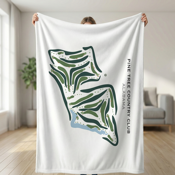 Pine Tree Country Club, Alabama - Printed Golf Courses