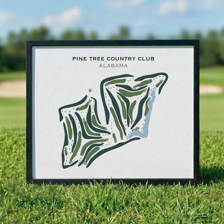 Pine Tree Country Club, Alabama - Printed Golf Courses