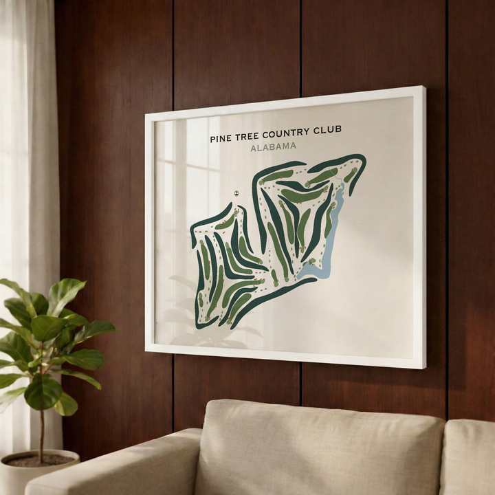 Pine Tree Country Club, Alabama - Printed Golf Courses