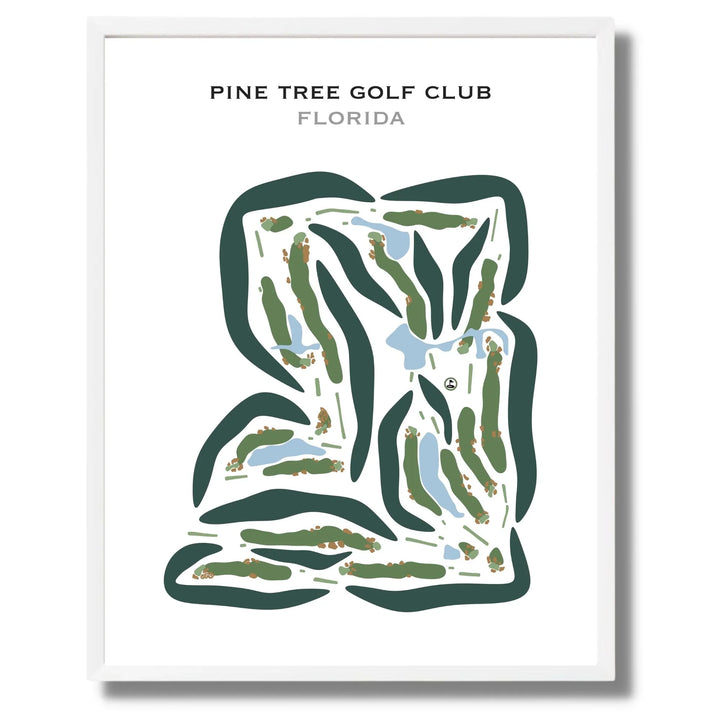 Pine Tree Golf Club, Florida - Printed Golf Courses