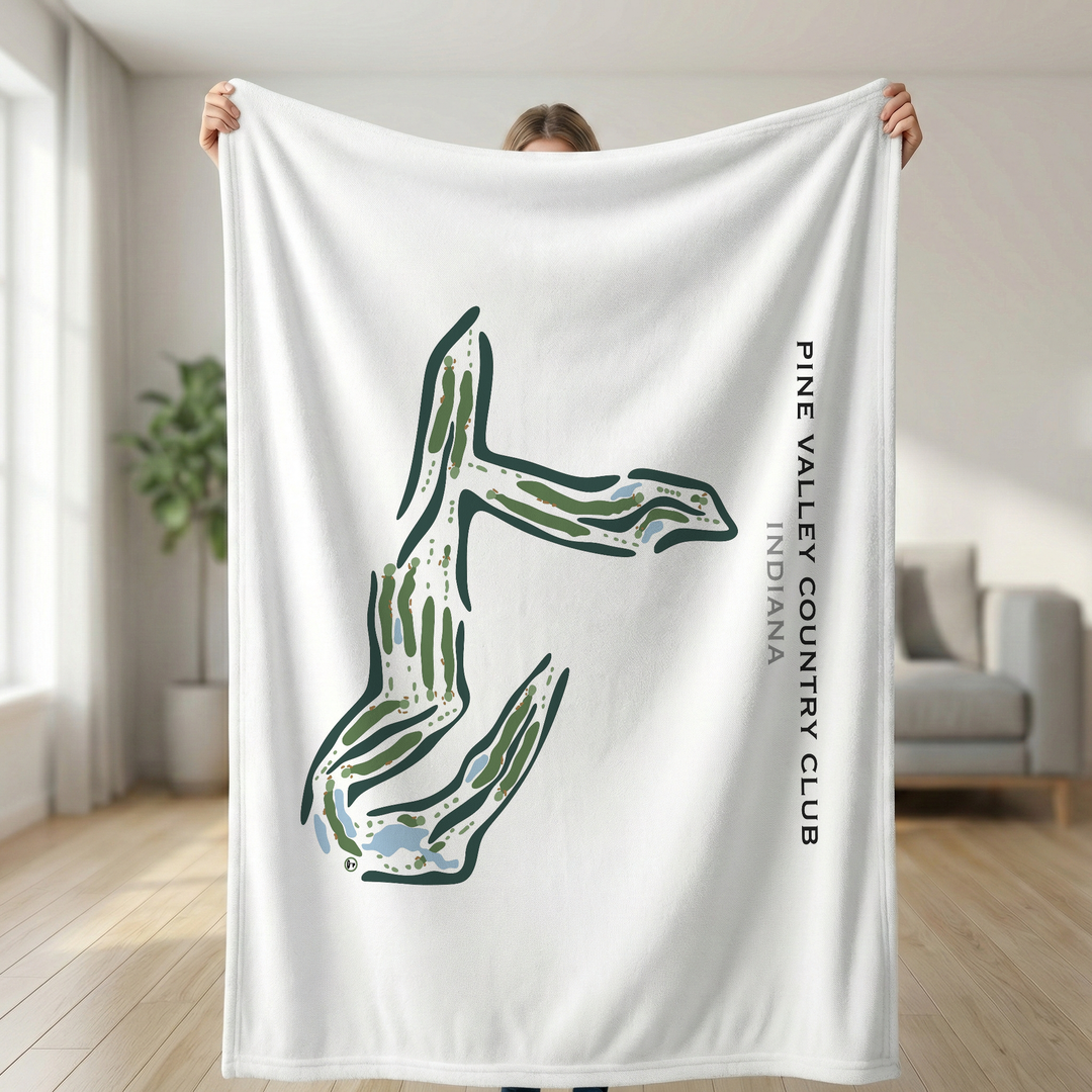 Pine Valley Country Club, Indiana - Printed Golf Courses