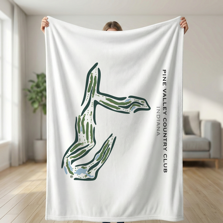 Pine Valley Country Club, Indiana - Printed Golf Courses
