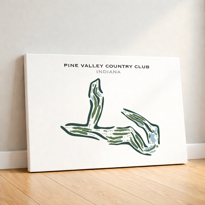 Pine Valley Country Club, Indiana - Printed Golf Courses