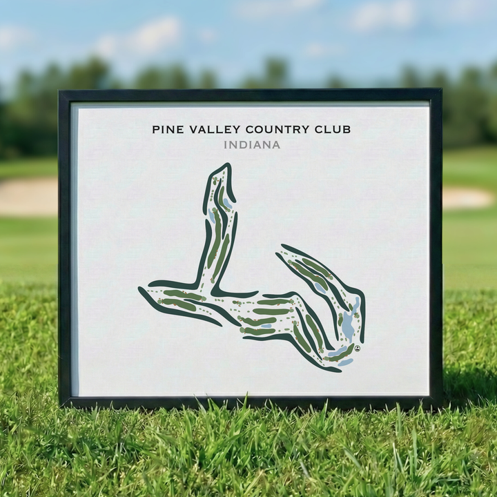 Pine Valley Country Club, Indiana - Printed Golf Courses