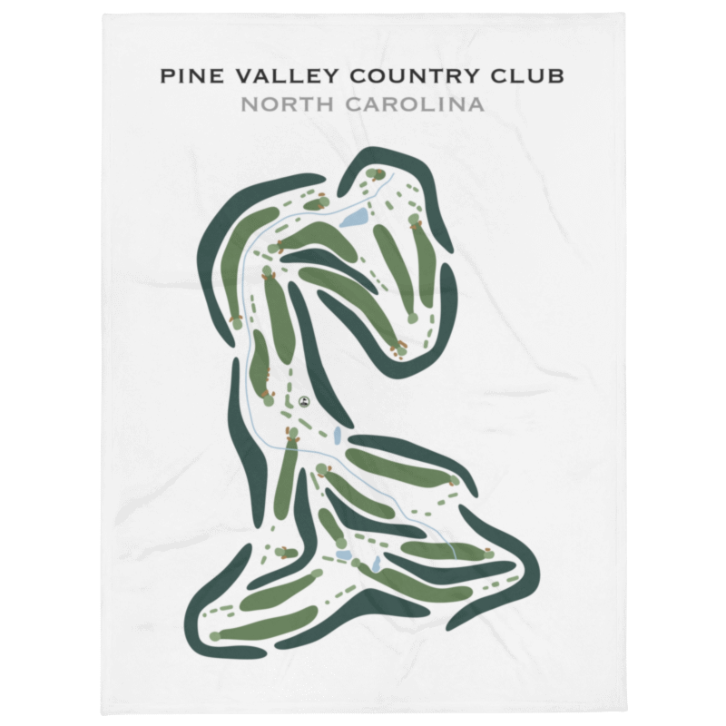 Pine Valley Country Club, North Carolina - Printed Golf Course