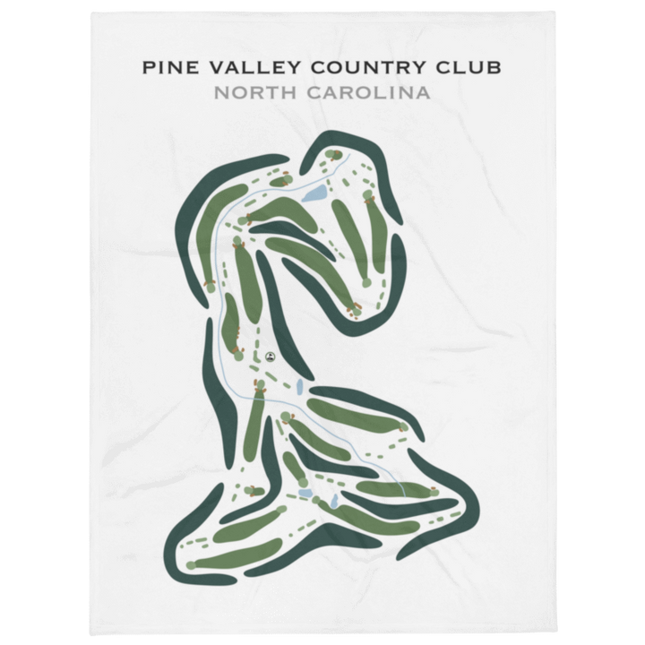 Pine Valley Country Club, North Carolina - Printed Golf Course