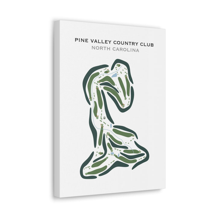 Pine Valley Country Club, North Carolina - Printed Golf Course