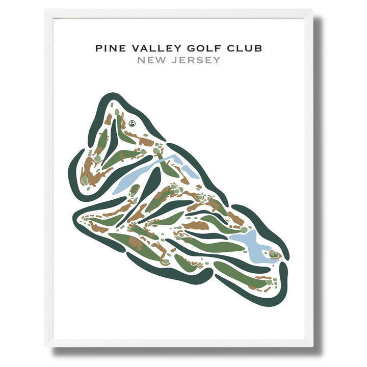 Pine Valley Golf Club, New Jersey - Printed Golf Courses - Golf Course Prints
