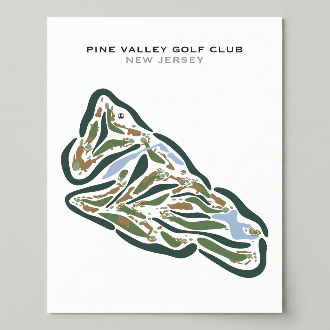 Pine Valley Golf Club, New Jersey - Printed Golf Courses