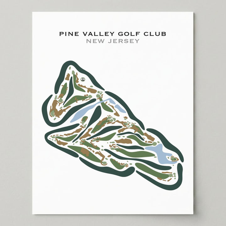 Pine Valley Golf Club, New Jersey - Printed Golf Courses