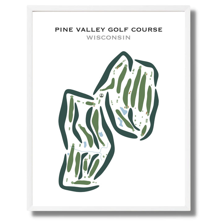 Pine Valley Golf Course, Wisconsin - Printed Golf Courses