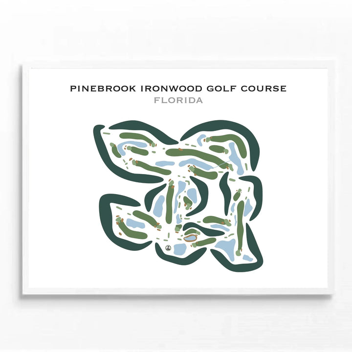 Pinebrook Ironwood Golf Course, Florida  - Printed Golf Courses