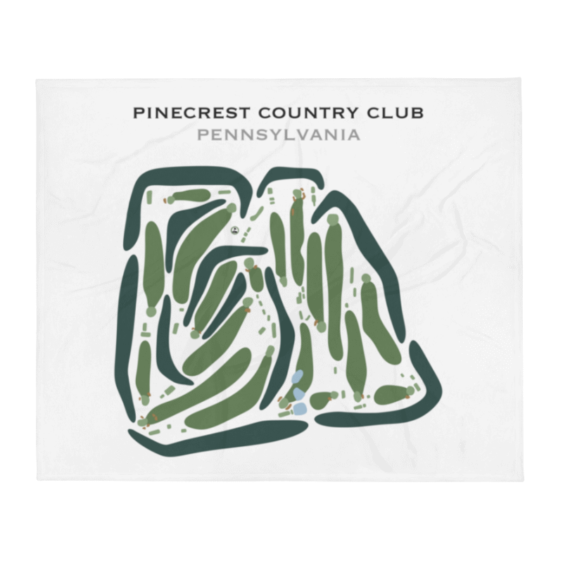 Pinecrest Country Club, Pennsylvania - Printed Golf Courses