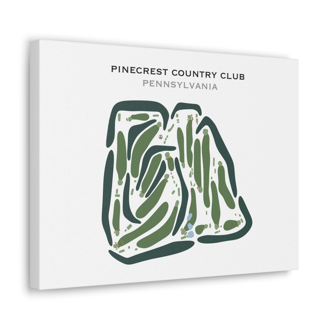 Pinecrest Country Club, Pennsylvania - Printed Golf Courses