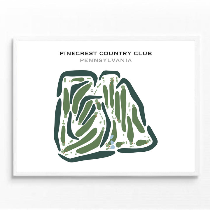 Pinecrest Country Club, Pennsylvania - Printed Golf Courses