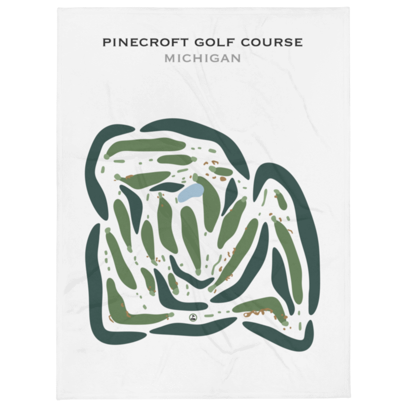 Pinecroft Golf Course, Michigan - Printed Golf Courses