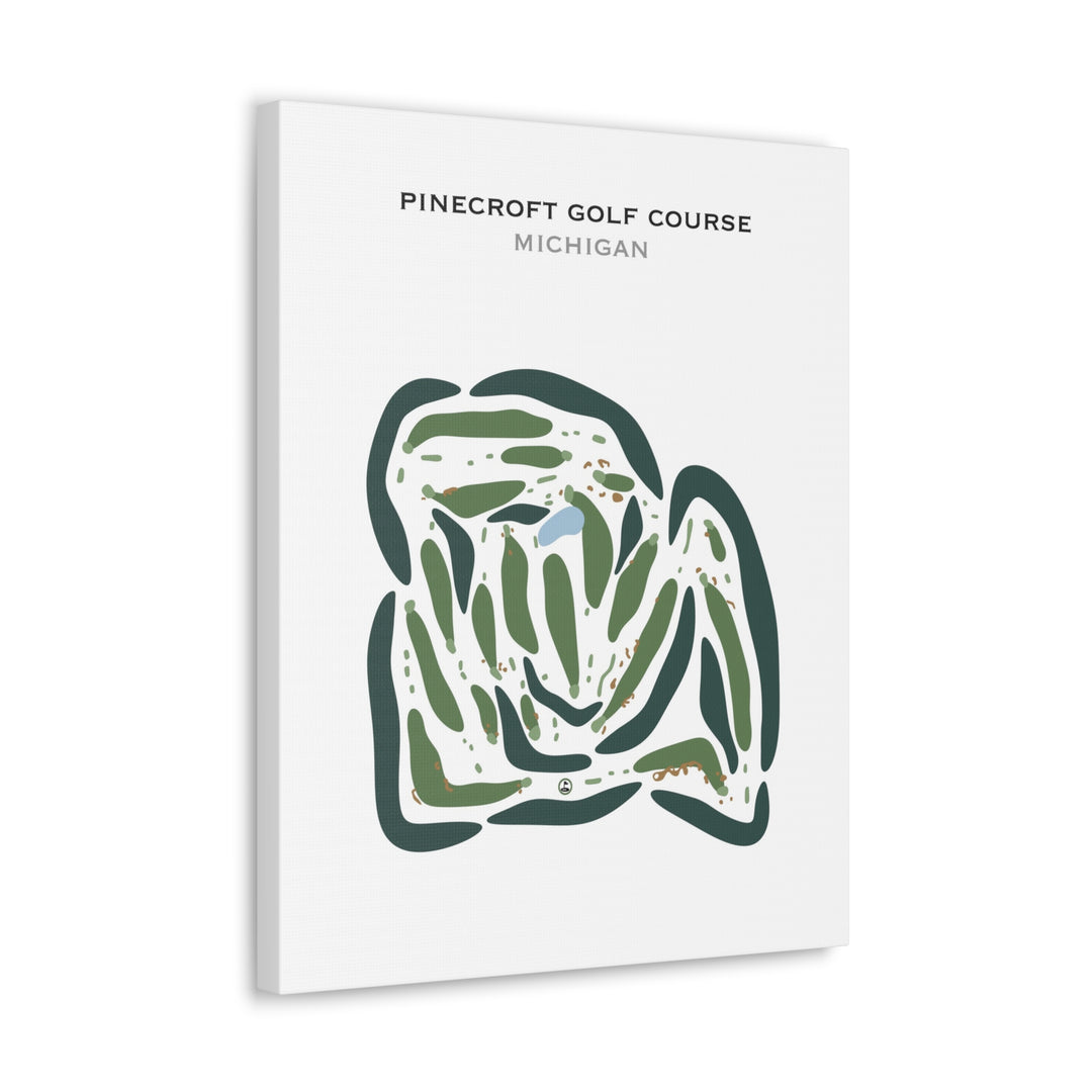 Pinecroft Golf Course, Michigan - Printed Golf Courses